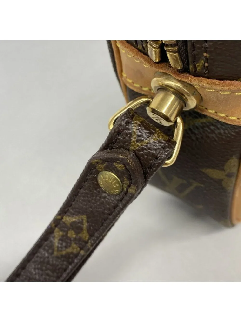 Louis Vuitton Clutch Monogram Marly Dragonne GM Brown